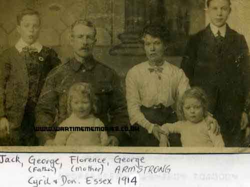 George Armstrong, pre WWI with family
